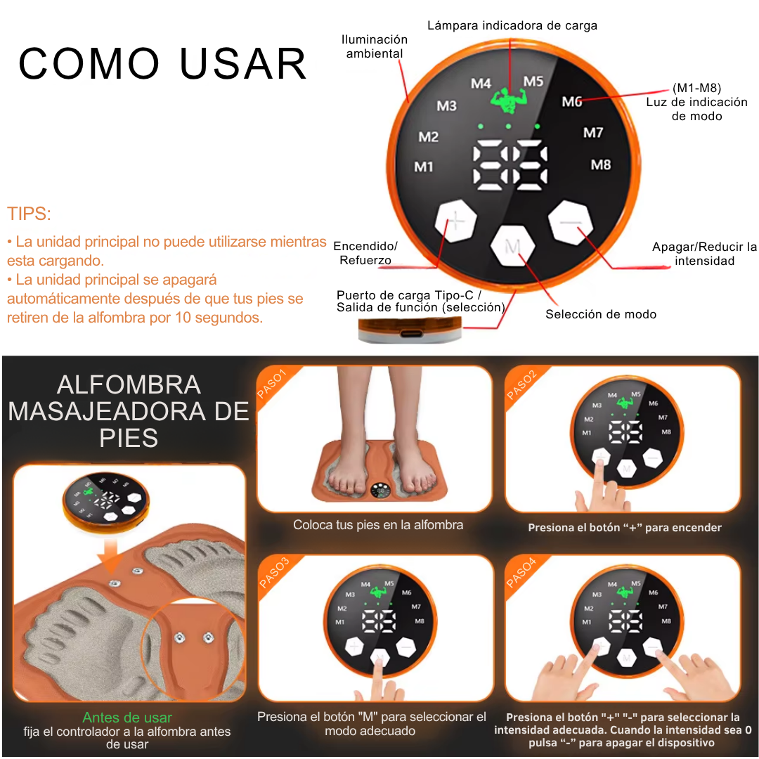 Masajeador inteligente para pies